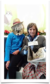 june bannister glazebury scarecrow larry - June Bannister
